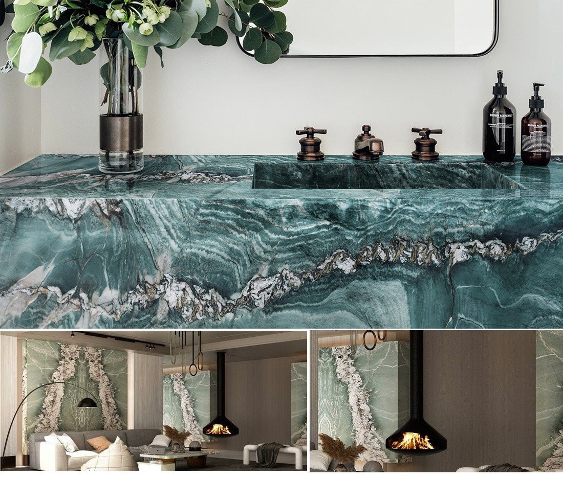 Mastero Green Quartzite For Countertops and Wall Projects