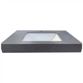 Màu xám thiêu kết đá Vanity Tops