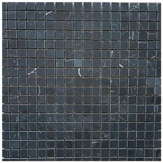 Khảm đá cẩm thạch Nero Marquina