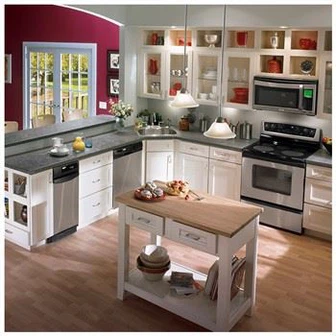 Tủ bếp Shaker trắng