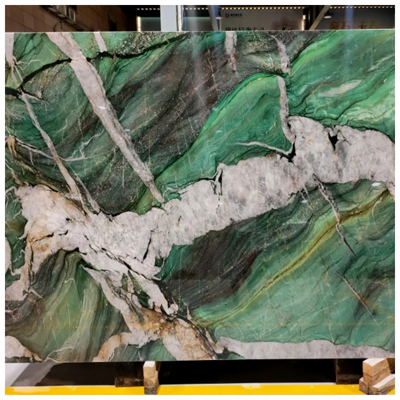 Botanic Crystal Green Quartzite Slab