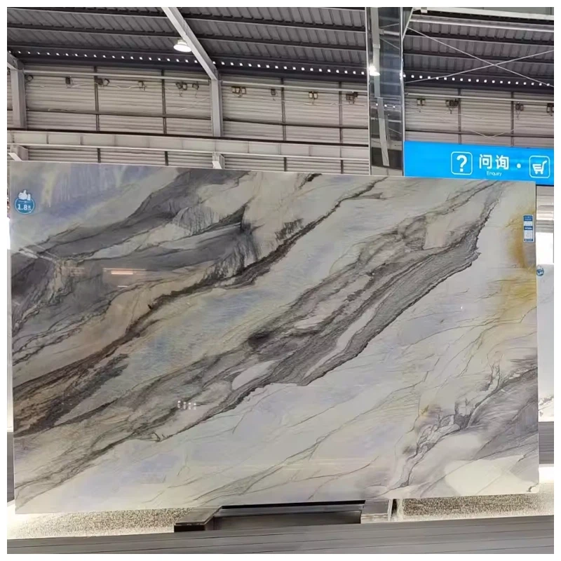 Ocean Blue Quartzite Slab