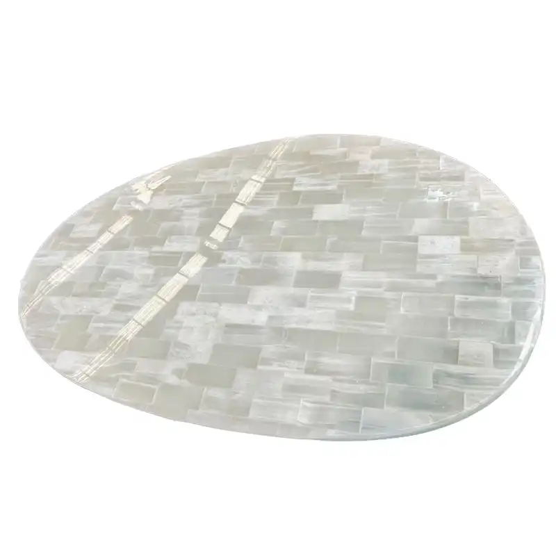Mặt bàn thạch anh Selenite trắng