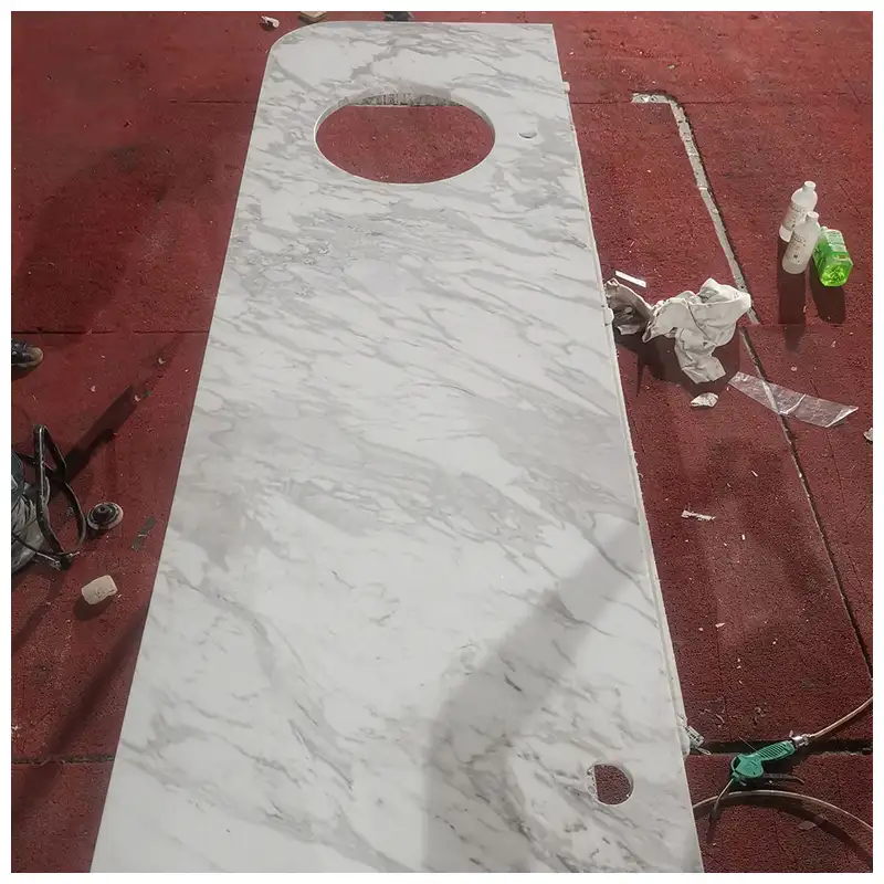 Volakas Marble Bathroom Vanity Tops