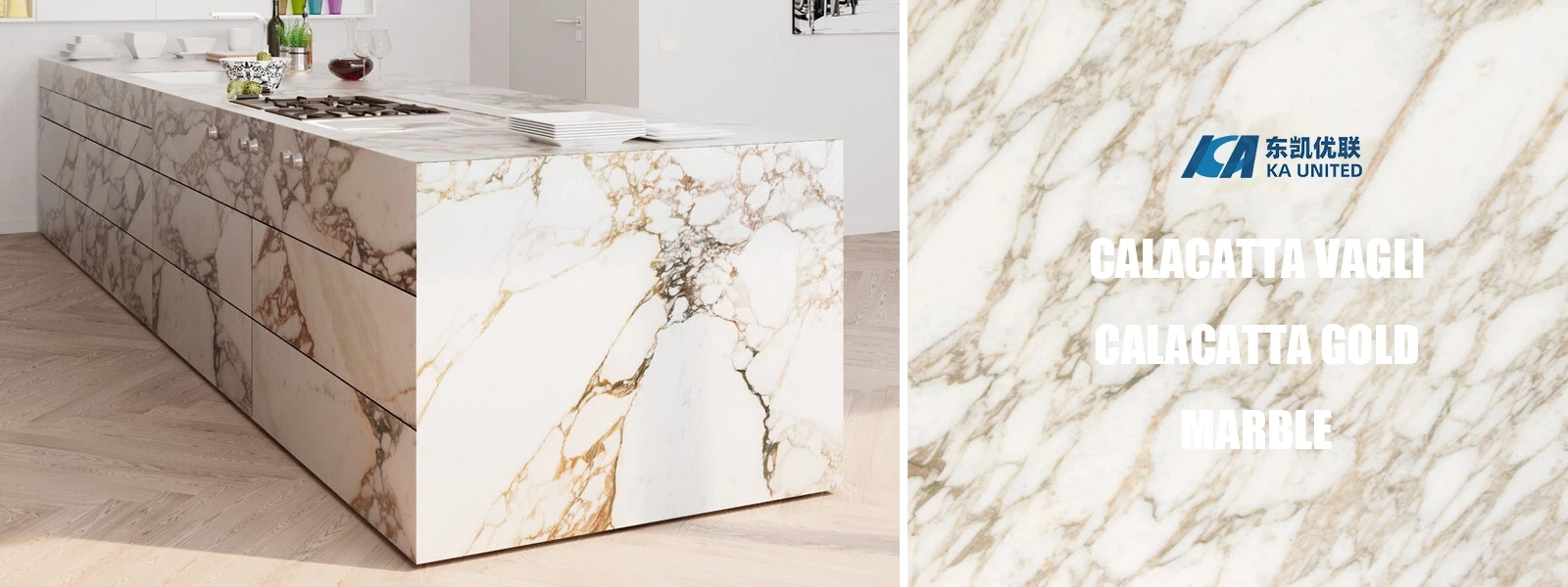 Calacatta Vagli Marble Kitchen Countertops Designs KA UNITED Calacatta Vagli Marble Kitchen Countertops Designs KA UNITED