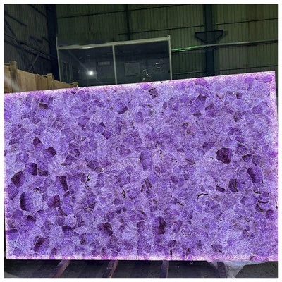 Tấm đá quý thạch anh tím