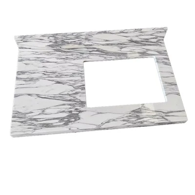 Mặt bàn trang điểm bằng đá cẩm thạch Arabescato Corchia