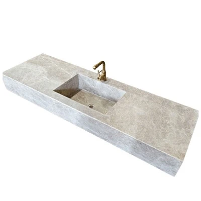 Chậu rửa mặt nổi Perla Venata Quartzite